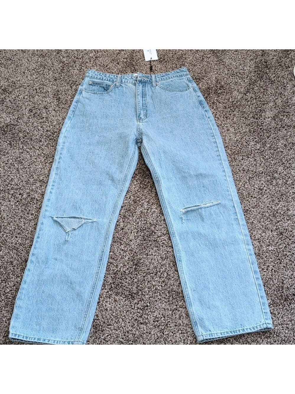 NEW Princess Polly High Rise Straight Leg Distressed Women's Jeans Size 12 NEW